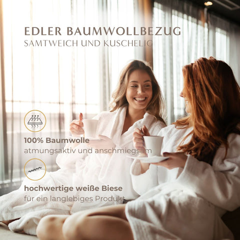 Excellence Natürlicher Topper mit edlem Baumwollbezug und weicher Oberfläche für ein angenehmes und natürliches Schlafgefühl.