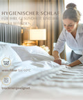 Excellence Natürlicher Topper mit pflegeleichtem Bezug, geeignet für hygienischen Schlafkomfort und regelmäßige Reinigung.