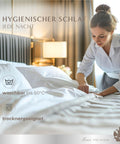 Hygienische natürliche Daunendecke waschbar bis 60 Grad und trocknergeeignet für dauerhaft frischen Schlafkomfort