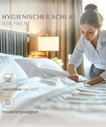 Hygienisches federfreies Kopfkissen von Hanse Select waschbar bis 60 Grad und trocknergeeignet
